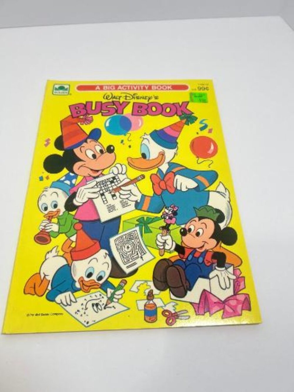 A Big Activity Book Walt Disney's Busy Book A Golden Book Vintage 1982 80's New